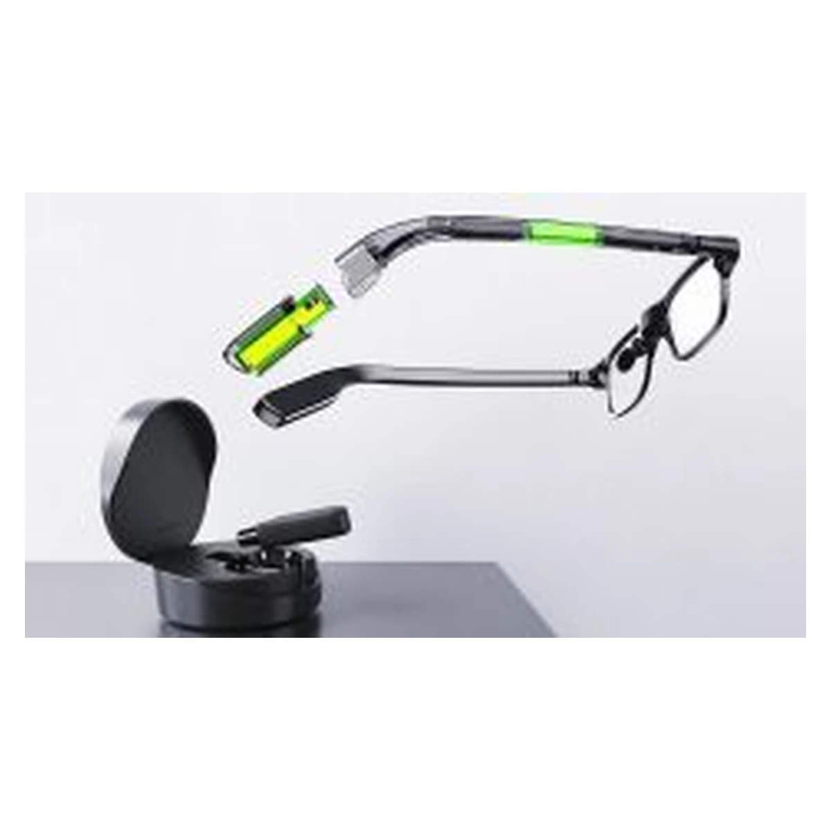 Optical waveguide glasses with charging accessory from supplier catalog