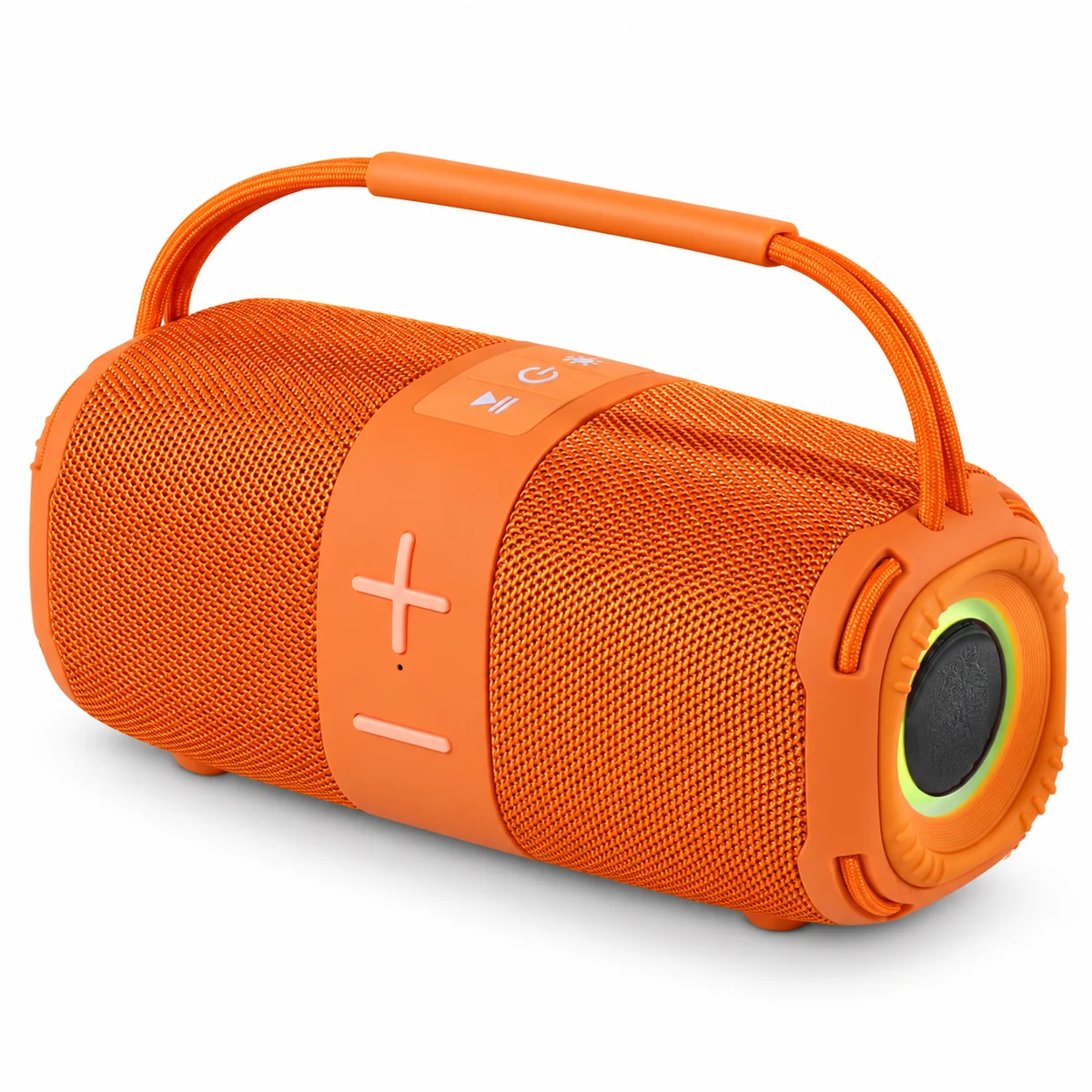 YGF668 16W portable Bluetooth speaker on white background, digitally retouched without supplier logo