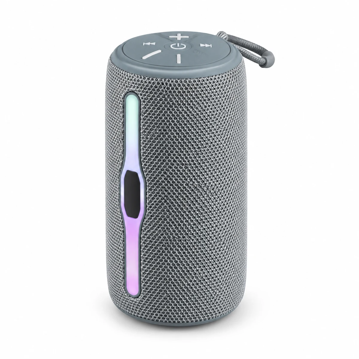 YGF675 8W portable Bluetooth speaker on white background, digitally retouched without supplier logo