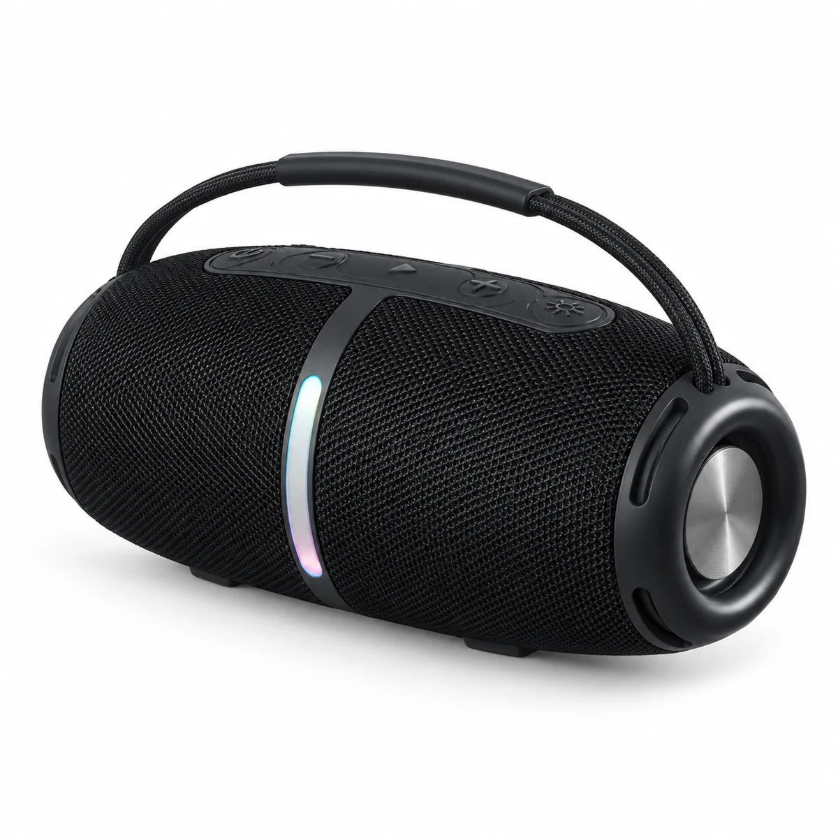 YGF686 16W portable Bluetooth speaker on white background, digitally retouched without supplier logo
