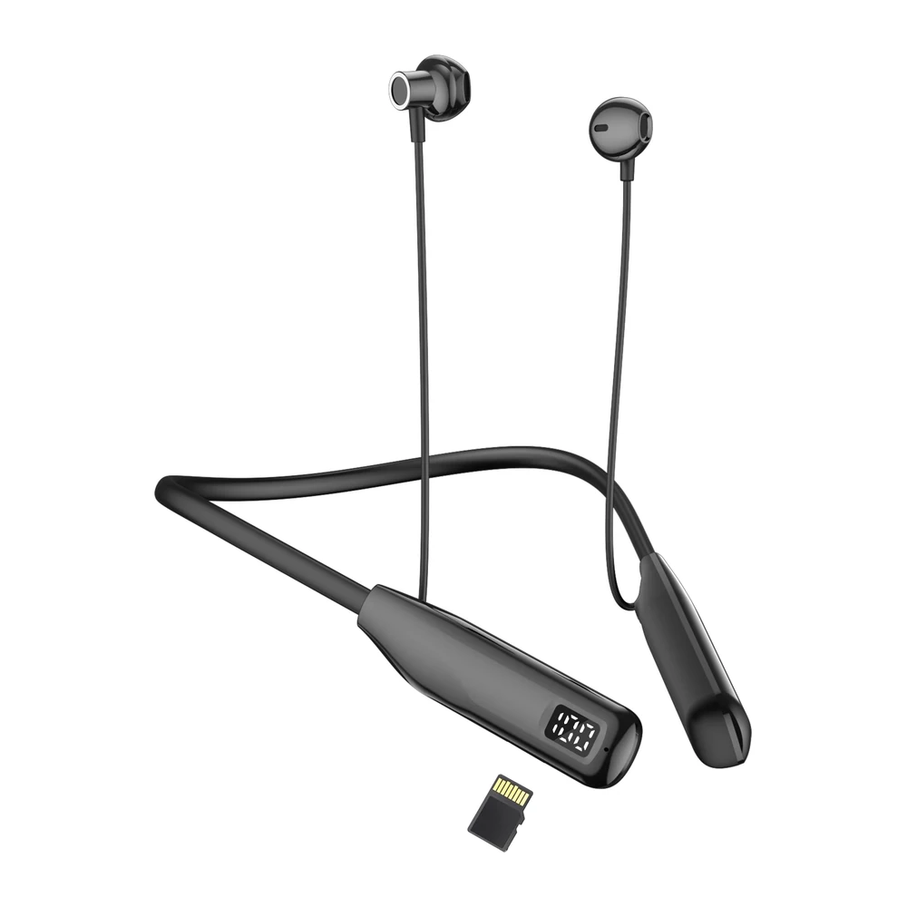 Y12L wireless neckband earphone product image on white background