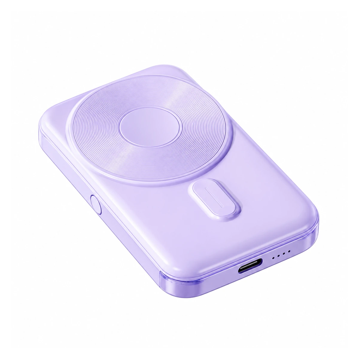 Y380 wireless charging power bank on a white background