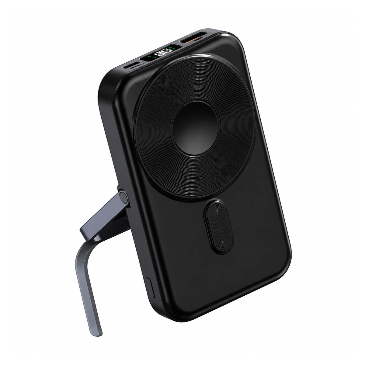 Y381 wireless charging power bank on a white background