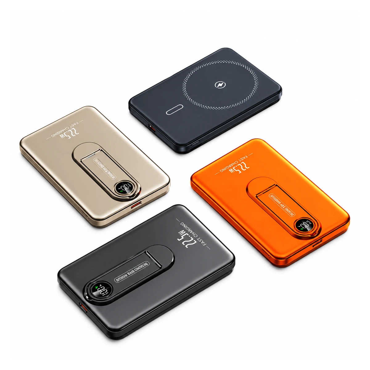Y492 wireless charging power bank on a white background