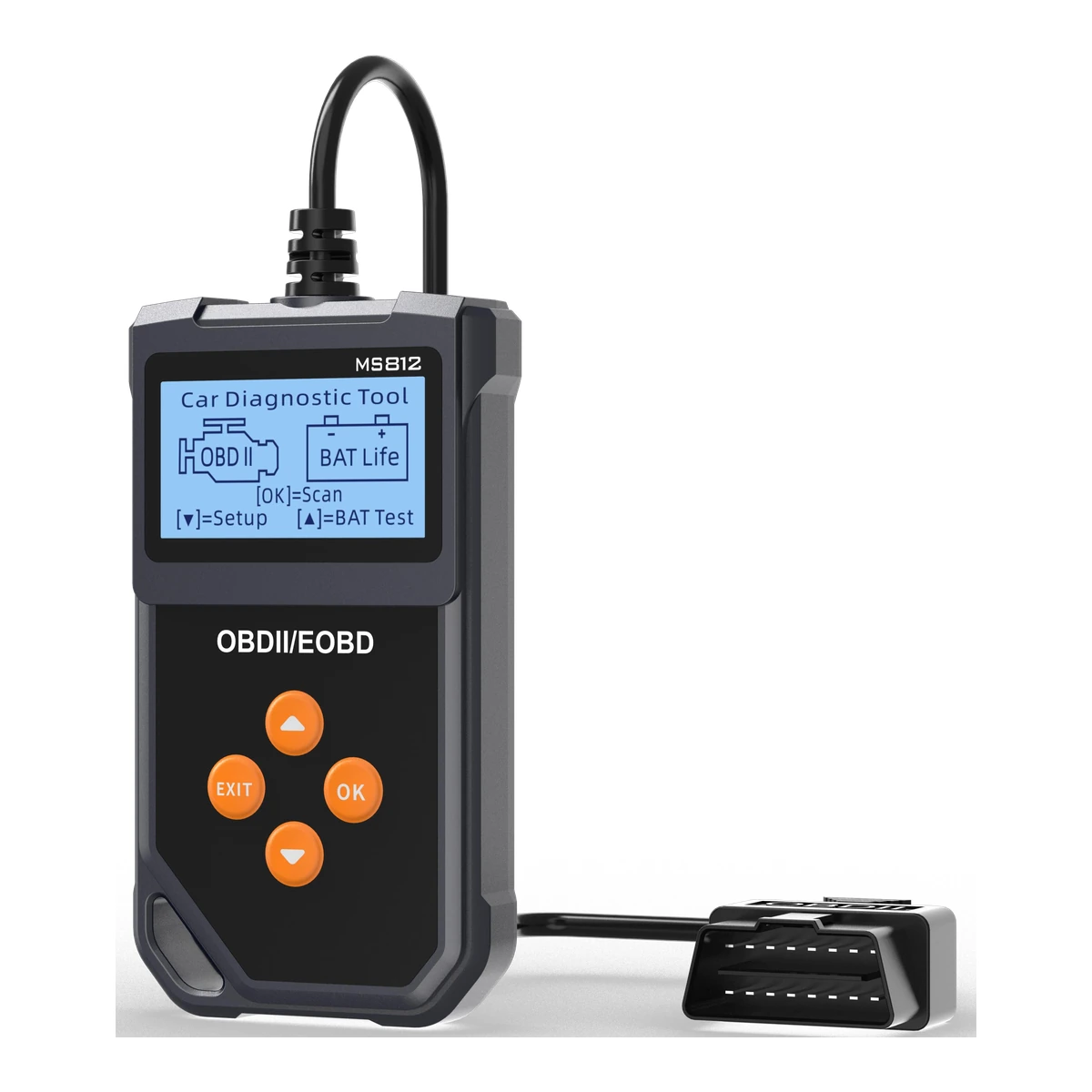 MS812 automotive diagnostic product on white background